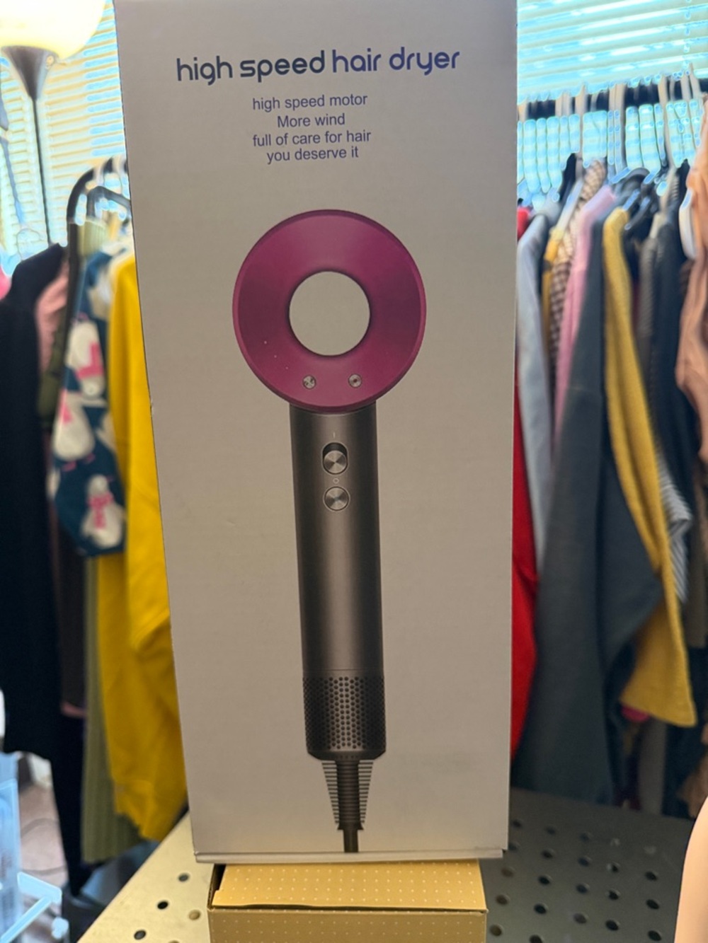 High Speed Hair Dryer - Fuchsia Accent